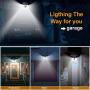 KOMINT LED Solar Lights Outdoor, Solar Motion Sensor Lights 120 LEDs Solar Outdoor Lights IP65 Waterproof Outdoor Solar Lights for Patio Garden Fence Backyard Garage(2 Pack)