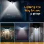 KOMINT LED Solar Lights Outdoor, Solar Motion Sensor Lights 120 LEDs Solar Outdoor Lights IP65 Waterproof Outdoor Solar Lights for Patio Garden Fence Backyard Garage(2 Pack)