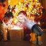 NUÜR Rotating Snowflake Christmas Lights Projector for Festive Holiday Décor, Waterproof, Realistic Snowflake Pattern, Plug-in, Wide Illumination Area, Outdoor/Indoor