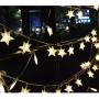 Abkshine 25Ft 50LEDs Battery Powered Star Fairy Lights, 8 Modes Warm White Color Changing LED Star String Lights for Wedding, Christmas, Birthday, Halloween, Mother Day