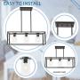 VINLUZ 3-Light Industrial Metal Large Pendant Lighting Oil Rubbed Bronze Modern Linear Chandelier with Clear Glass Shades Farmhouse Rustic Ceiling Light Fixtures Hanging for Dining Room Kitchen Island