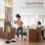 LED Floor Lamp - Soarz Torchiere Floor Lamp with Adjustable Reading Lamp,2000lumen Main Light and 400lumens Side Reading Light for Living Room, Bedroom, Office, Work with Remote Control (Brown)
