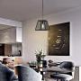Farmhouse Dining Room Pendant Light, Mesh Overhead Kitchen Island Lighting, 11.62 Inch Matte Black Iron Industrial Barn Hanging Light Fixture for Bedroom Breakfast Area Entryway Hallway Laundry Room