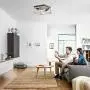 HMVPL Close to Ceiling Light, Farmhouse Flush Mount Lighting Fixtures Industrial Ceiling Lamp 2-Light for Bedroom Kitchen Island Dining Room Foyer Hallway