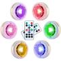 LEASTYLE Wireless LED Puck Lights with Remote Control 6 Pack, LED Under Cabinet Lighting,Puck Lights Battery Operated, Closet Light, Under Counter Lighting, Stick On Lights