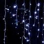 Twinkle Star 360 LED Icicle Christmas Lights Outdoor Dripping Icicle Lights, 29.5ft 8 Modes Curtain Fairy Lights with 60 Drops, Indoor Xmas Holiday Wedding Party Decorations, Cool White