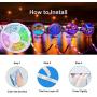 Led Strip Lights, Color Changing Strip Lights 16.4ft Music Sync, Bulit-in Sensitive Mic, RGB Led Music Light Strip with Remote for Room, Bedroom, Gaming Desk, TV Led Strip Lights, Color Changing Strip Lights 16.4ft Music Sync, Bulit-in Sensitive Mic, RGB Led Music Light Strip with Remote for Room, Bedroom, Gaming Desk, TV