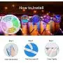 Led Strip Lights, Color Changing Strip Lights 16.4ft Music Sync, Bulit-in Sensitive Mic, RGB Led Music Light Strip with Remote for Room, Bedroom, Gaming Desk, TV