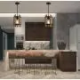 Wood Chandelier Rustic Chandeliers Farmhouse Round Pendant Chandelier 1 Light Small Chandelier