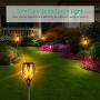TomCare Solar Lights 99 LED Flickering Flame Solar Torches Lights 43'' Waterproof Outdoor Lighting Solar Powered Pathway Lights Landscape Decoration Lighting Auto On/Off for Garden Patio Yard, 4 Pack