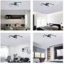 LED Ceiling Light Modern Flush Mount Light Fixture,42W 2600lm Rectangle Lights for Bedroom Kitchen Living Room Ceiling Lamp,Cool White 6000K Black