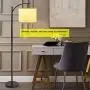 DLLT Led Floor Lamp,Modern Tall Floor Lamp Farmhouse Industrial Light 8W Classic-Arc with Hanging Floor Lamp Drum Shade,Reading Standing Lamp for Living Room,Bedroom,Office,Study Room,E26 Bulb-Warm DLLT Led Floor Lamp,Modern Tall Floor Lamp Farmhouse Industrial Light 8W Classic-Arc with Hanging Floor Lamp Drum Shade,Reading Standing Lamp for Living Room,Bedroom,Office,Study Room,E26 Bulb-Warm