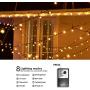 Christmas Outdoor String Lights 2 Pack 82ft 200 LED 9 Modes UL Safe Certified Weatherproof for Christmas Trees, Halloween, Garden, Patio, Wedding, Parties Decor(Warm White)