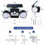 Solar Lights Outdoor, 30 LED Solar Security Lights with Motion Sensor Dual Head Spotlights IP65 Waterproof 360° Adjustable Solar Motion Lights Outdoor for Front Door Yard Garden Garage Patio