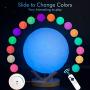 Moon Lamp, Sliding Control Moon Light, LOGROTATE 18 Colors LED Moon Night Lamp with Unique Stand, Remote&Sliding Control, Timing, USB Rechargeable, 6.0 in Moon Light Lamp for Kids Friends Lover Gifts