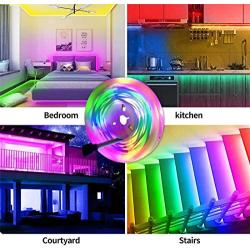 Ninge LED Strip Lights 32.8ft(10m) Built-in Mic Music Sync Color Changing Led Light Strip,Bluetooth App Control LED Tape Lights,LED Lights for Bedroom TV Party Home Decor