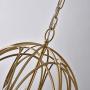 Lovedima Modern Chic Gold Sphere 3 Lights/4 Lights Iron Orb Chain Suspended Chandelier Pendant Light (4-Light) Lovedima Modern Chic Gold Sphere 3 Lights/4 Lights Iron Orb Chain Suspended Chandelier Pendant Light (4-Light)