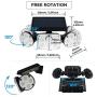HYMELA Solar Security Light with Motion Sensor Outdoor Waterproof 78 LED Wall Lights 3 Modes Flood Lighting for Backyard Garden Patio,2 Pack
