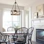 KSANA Farmhouse Drum Chandelier, Modern Faux Wood Light Fixture for Dining Rooms, Living Room, Bedroom and Foyer