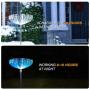 Neporal Solar-Garden-Lights-Outdoor-Decorative Solar Flowers Garden Lights Solar Powered IP65 Waterproof Fiber Optic Solar Stake Lights for Yard Patio Garden Pathway (4 Pack)