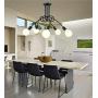 Modern Chandelier,Vintage Industrial Iron Pendant Light 12-Lights Spider Ceiling Lamp for Dining Room, Living Room(Containing Retro Tungsten Bulb)