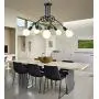 Modern Chandelier,Vintage Industrial Iron Pendant Light 12-Lights Spider Ceiling Lamp for Dining Room, Living Room(Containing Retro Tungsten Bulb)
