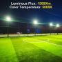 MEIKEE 150W LED Flood Light, Super Bright 15000 LM LED Work Light, IP66 Waterproof Outdoor Security Lights 5000K Natural White Light Flood Light for Garage, Garden, Lawn and Yard（2Pack)