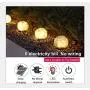 Dailyacc Garden Solar Ball Lights Globe Cracked Glass Outdoor Lamp Waterproof Warm White Led for Outdoor Pathway Walkway Patio Yard Lawn Dailyacc Garden Solar Ball Lights Globe Cracked Glass Outdoor Lamp Waterproof Warm White Led for Outdoor Pathway Walkway Patio Yard Lawn