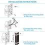 LEONLITE LED Up Down Wall Light, 20W, Integrated Wall Sconce Porch Light, 120W Eqv., Wet Location, 3000K Warm White, Pack of 2