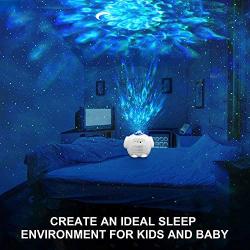Star Night Light Projector, Galaxy Projector for Adults Gifts Ceiling Nebula Galaxy Star Light Projector with Voice Control,Ocean Wave Projector Light for Baby Kids Gift Home Decor Bedroom Living Room