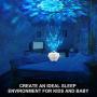 Star Night Light Projector, Galaxy Projector for Adults Gifts Ceiling Nebula Galaxy Star Light Projector with Voice Control,Ocean Wave Projector Light for Baby Kids Gift Home Decor Bedroom Living Room