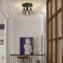 Ganeed Semi-Flush Mount Ceiling Light,3-Lights Industrial Multi Directional Ceiling Light Fixtures,Iron Cage Ceiling Lamp Pendant Lighting for Farmhouse Island Dining Room Hallway Bedroom