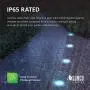 Sunco Lighting 12 Pack Solar Path Lights, Dusk-to-Dawn, 6000K Daylight Deluxe, Cross Spike Stake for Easy in Ground Install, Solar Powered LED Landscape Lighting - RoHS/CE