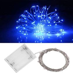 Alkbo Battery String Lights,Fairy Lights for Bedroom Wedding Party Christmas Halloween,10Ft 30LEDs (Blue)