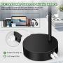 Industrial Touch Control Desk Lamp with 2 USB Ports and AC Outlet 3-Way Dimmable Table Lamp with Flexible Head Beside Nightstand Black Metal Task Light for Office Bedroom Living Room LED Bulb Included