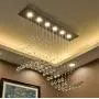 Flashing God LED K9 Crystal Pendant Light Ceiling Lamp for Dining Room LED Lighting Color Temperature 3200-5800K Changing Chandelier Hight Lumens