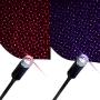 USB Star Night Light, 2 Packs, Romantic Car Roof Lights, Aevdor Adjustable USB Night Light for Bedroom, Car, Party, Ceiling and More - Plug and Play (1 Red & 1 Violet Blue)