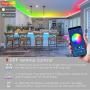 Cozylady LED Strip Lights 50Ft Controlled by APP, Remote , Voice