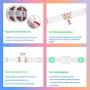 50ft Led Strip Lights, USTO Music Sync Color Changing Led Lights Strip, Led Tape Lights with Phone App and Remote, Led Lights for Bedroom,Living Room,Party