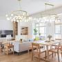 Branch Firefly G4 Chandeliers Light,Artistic Creativity Living Room Shop Light Fixture Chandelier,Romantic Warm Pendant Light Lamp Gold Frosted