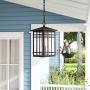 Rosient Outdoor Pendant Lighting, 1-Light Exterior Pendant Lantern, Porch Hanging Lantern Lights, Exterior Pendant Lamp for for Porch, Patio, Entryway