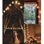 Mini Lantern Lights String Outdoor, TIGOMOOV 3 Inch Globe Lantern String Lights for Bedroom -20CT Connectable White Lantern Lights for Wedding Decorations, Patio,Porch,Window Decor