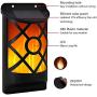 Solar Flame Light 4 PCs Solar Flame Lights Set Upgraded Waterproof Landscape Garden Pathway Light with Dancing Flickering Flames Auto On/Off Dusk to Dawn Outdoor Fence Lights for Yard Decoration