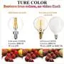 LiteHistory e12 led Bulb dimmable g16.5 Light Bulb 6W Equal 60 Watt Light Bulb 600lm AC120V e12 Candelabra Bulb 60 Watt for Chandeliers,Ceiling Fan,Vanity Warm White 2700K Globe e12 Light Bulb 6Pack
