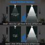 Solar Motion Sensor Light Outdoor Aluminum, 1400-Lumens 9W LED(130W Equi.), 2-Mode Spotlight, Solar Flood Emergency Security Lights for Driveway Patio Path Garden, 100-Week 100% Free Replacement