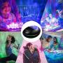 Star Galaxy Light Projector with Bluetooth Speaker, Ocean Wave Projector Night Light Built-in Music Player, Sleep Timer & Remote Control,8 Starlight Light Projector Modes for Bedroom Party Decoration