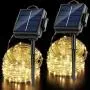 OPOLEMIN Solar String Lights Outdoor, 2 Packs 200 LED 65.6ft Solar Rope Lights Solar & 2400 mAh Rechargeable Battery Powered 8 Modes PVC Tube Waterproof Solar Fairy Lights for Halloween Garden Decor OPOLEMIN Solar String Lights Outdoor, 2 Packs 200 LED 65.6ft Solar Rope Lights Solar & 2400 mAh Rechargeable Battery Powered 8 Modes PVC Tube Waterproof Solar Fairy Lights for Halloween Garden Decor