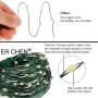 ER CHEN Dimmable LED String Lights Plug in, 33ft 100 LED Waterproof Fairy Lights with Remote, Indoor/Outdoor Copper Wire Christmas Lights for Bedroom, Patio, Garden, Yard (Green Wire, Cool White)
