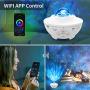 Star Projector, Yamla Smart Galaxy Light Projector Work with Alexa Google Assistant, Ocean Wave Night Light Projector with App Remote Control Bluetooth Speaker, Sky lite for Kids Adults Bedroom Party