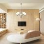 VINLUZ 5 Light Contemporary Chandeliers Brushed Nickel Modern Light Fixtures Ceiling Hanging Industrial Pendant Lighting for Foyer Bedroom Dining Room Bathroom